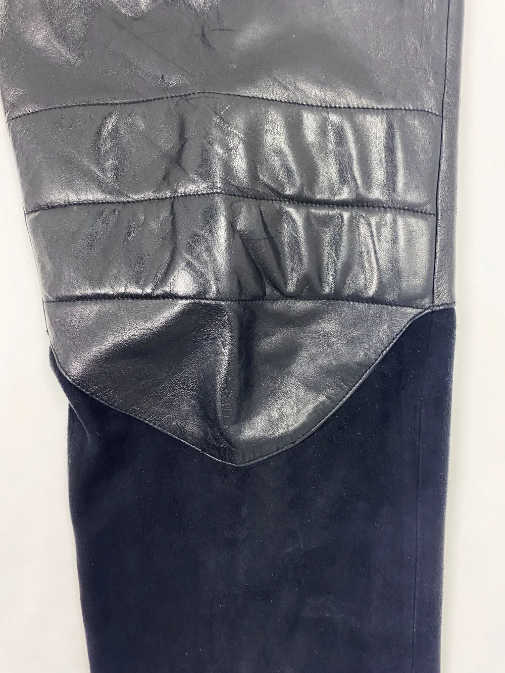 Claude Montana 80s leather and suede pants — JAMES VELORIA
